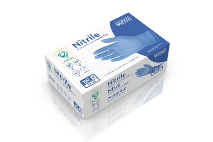 GANT SOINS/NITRILE N-POUD MEDIUM (Taille S)
