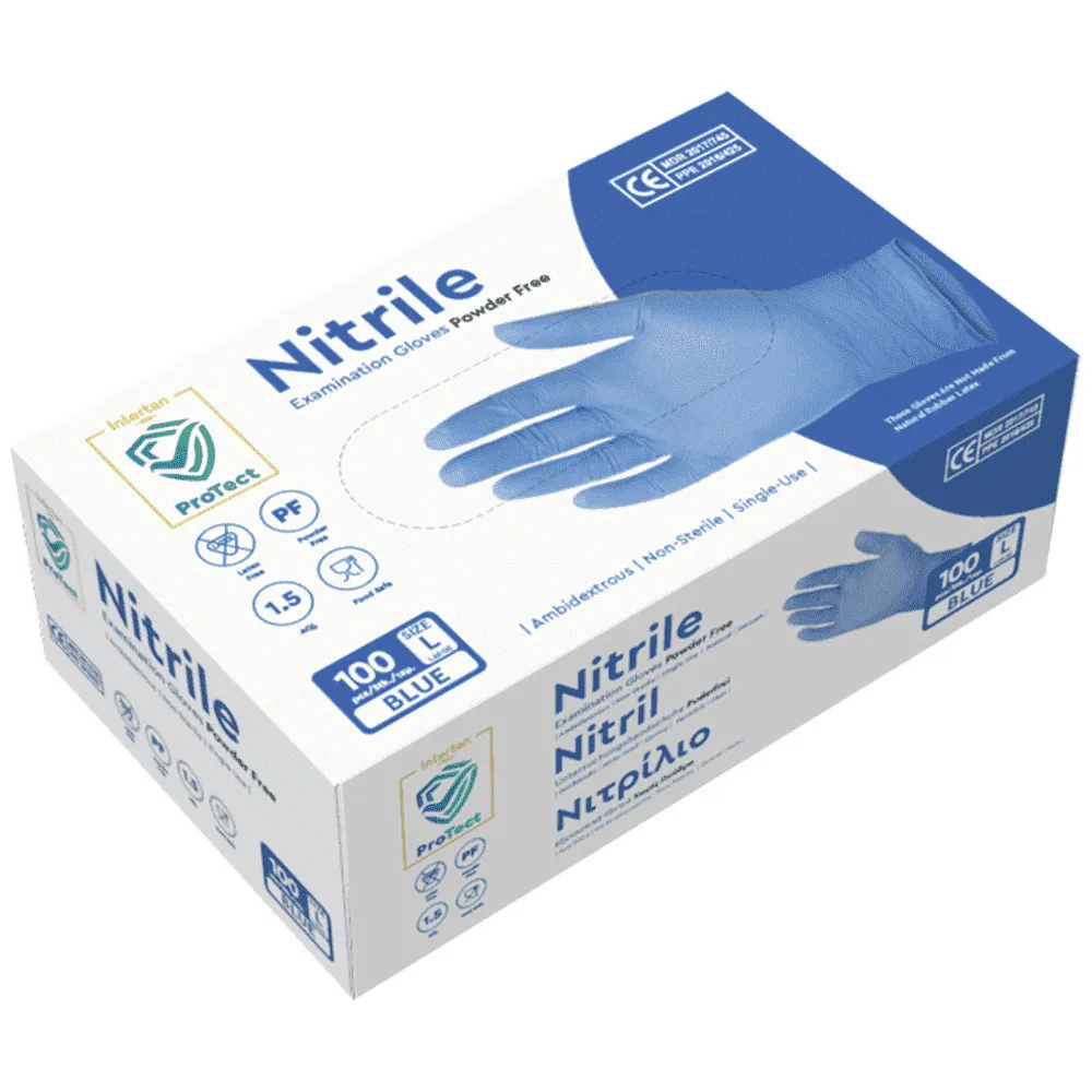 GANTS NITRILE bleu