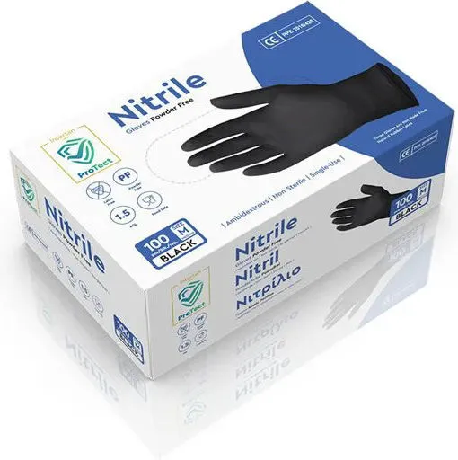 GANTS NITRILE noir